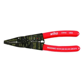 Wiha 57814 7-1/4 in. Combo Wire Stripper and Crimper Plier