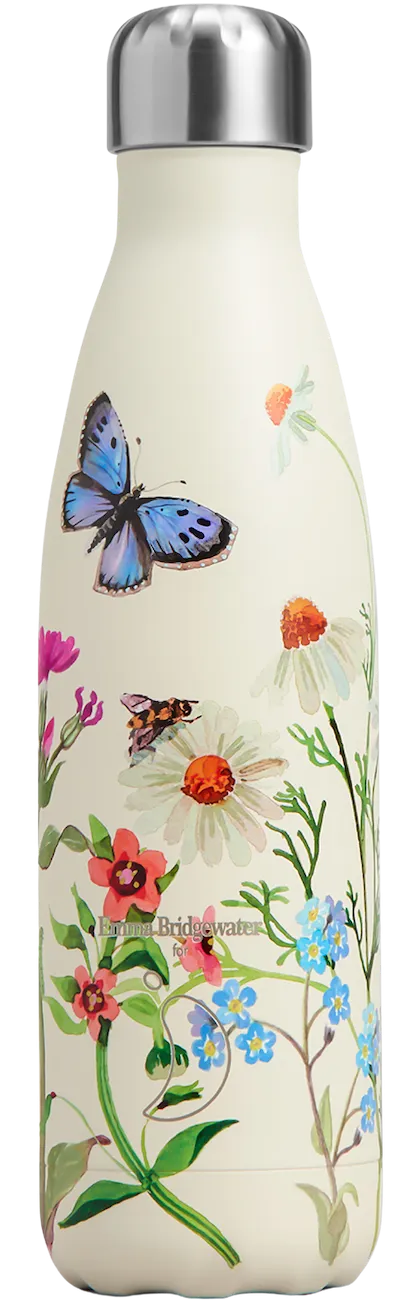 XB1052 Chilly's 500ml Water Bottle Emma Bridgewater Wild Flowers