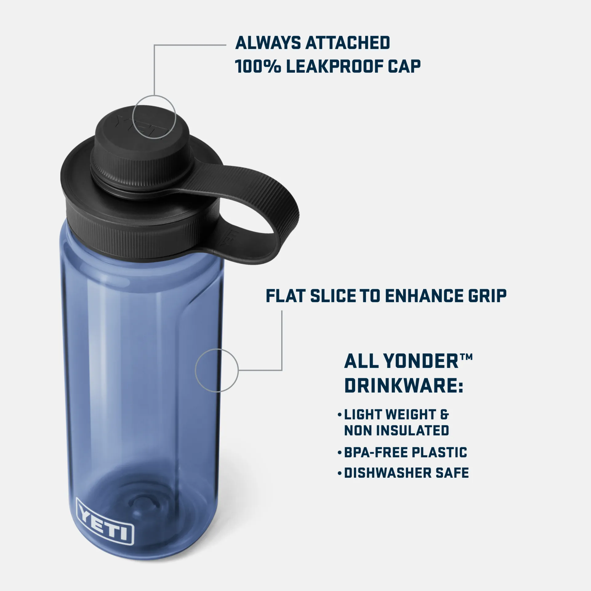 Yonder 750ml Water Bottle w/ Chug Cap